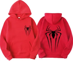 Spider pattern autumn and winter new men's and women's pullover street spider print sweatshirt hoodie loose hoodie