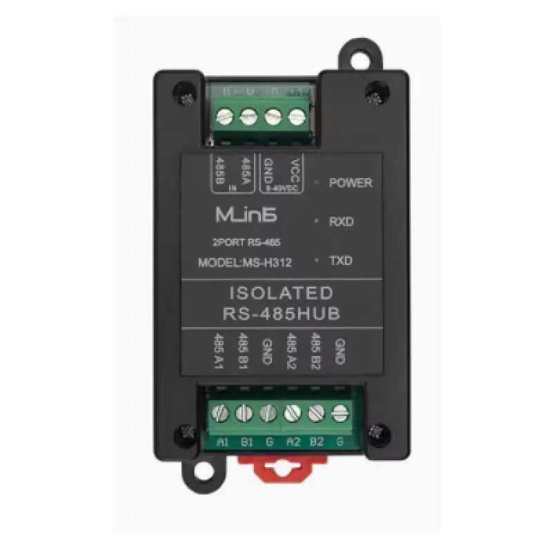 

485 relay optoelectronic isolation RS485 hub 2-port signal amplification, anti-interference and lightning protection 2-channel