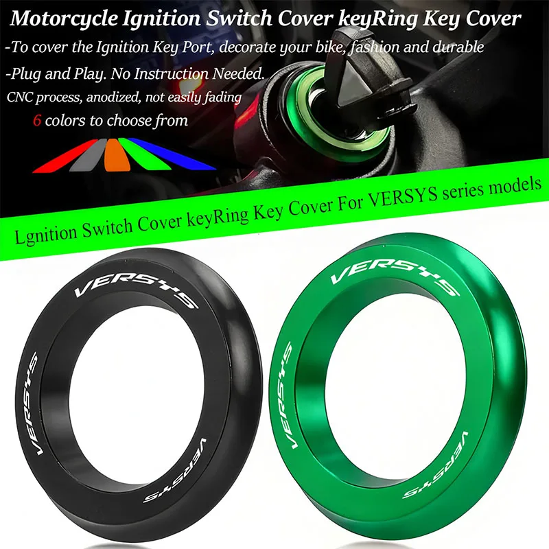 For Versys 650 1000 Versys-x 300 VERSYS650 VERSYS300 VERSYS1000 Motorcycles Ignition Switch Cover Ring CNC Accessories