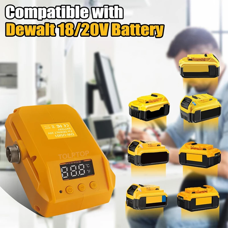 60W Cordless Electric Soldering Iron for Dewalt 18V 20V Battery Portable soldering station Fast Heating DIY Repair Welding Tools