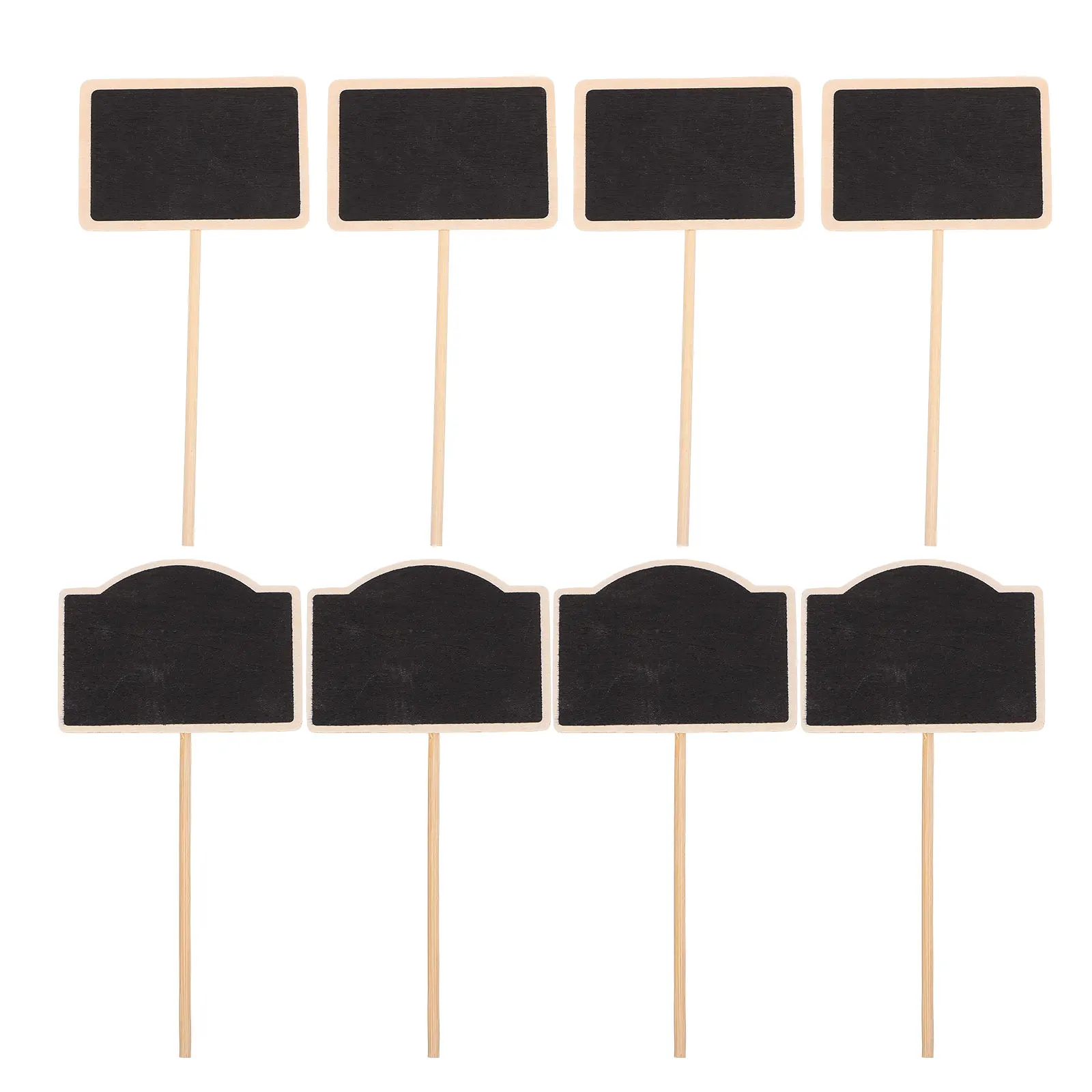 

20 Pcs Mini Blackboards Wooden Chalkboards Plant Labels Small Cards Garden Decor Message Inserts Flower Picks Signage DIY