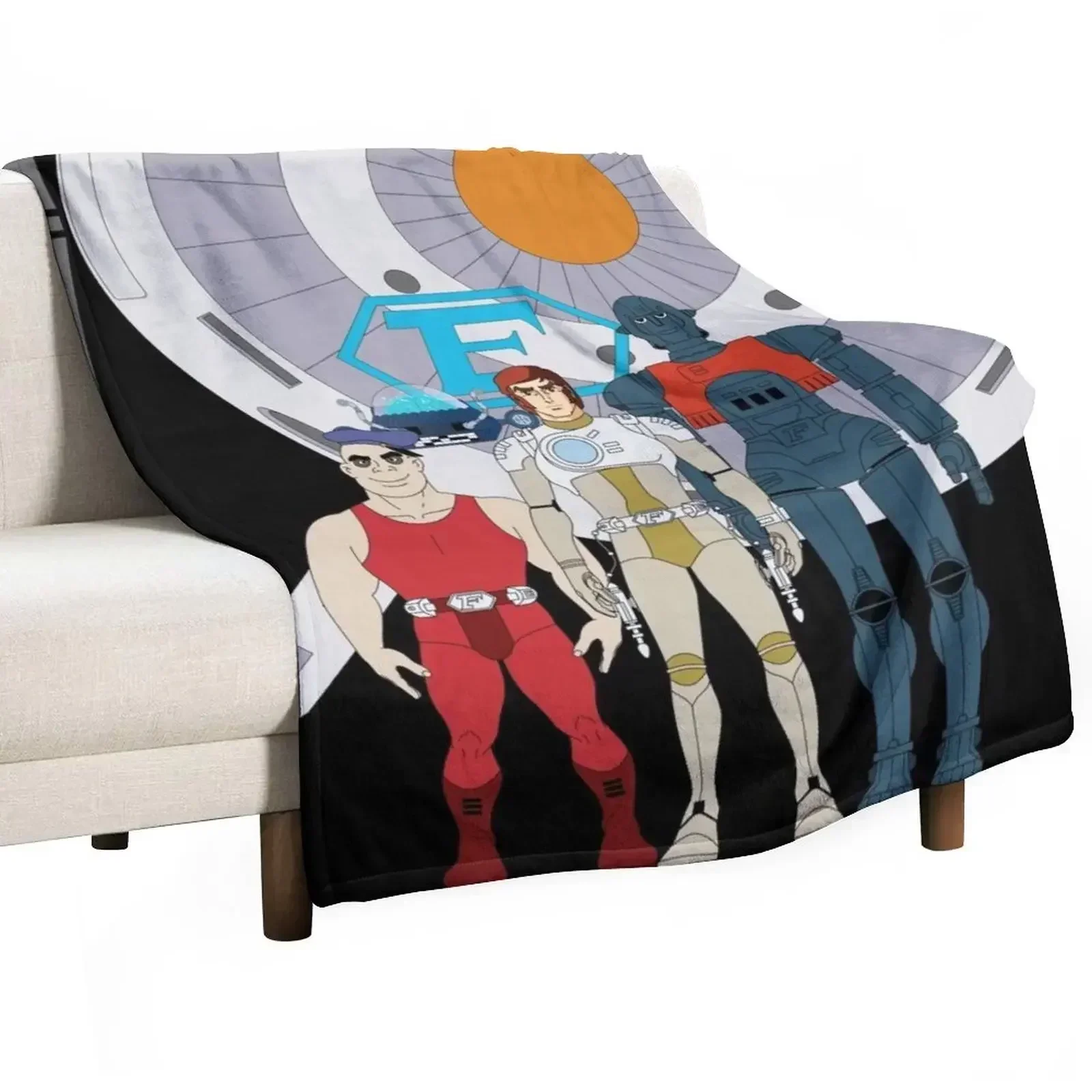 Captain Future Crew (Comet version) Throw Blanket Summer Large Bed Fashionable Blankets