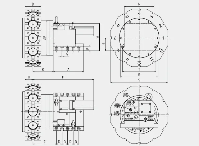 DRAKE HAK38070-BMT45 High Precision Wholesale Price 12 position NC Turret HAK38 Series