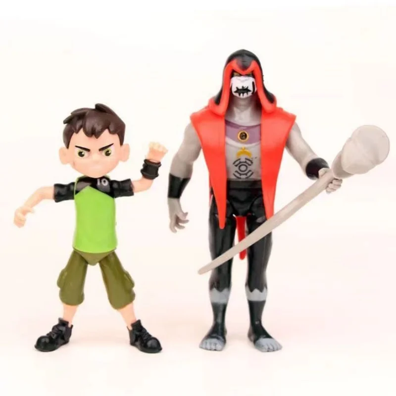 9 Pcs/set Ben 10 3-12 Ben Tennyson Figure Ben Four Arms Grey Matter Heatblast Model Ornaments Anime Figures Dolls Holiday Gifts