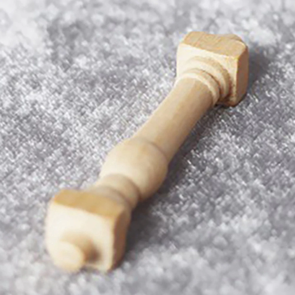 24 قطعة لتقوم بها بنفسك المغزل الدرابزين دمية خشبية مصغرة 1/12 مقياس درابزين الدرج الديكور-Y44A