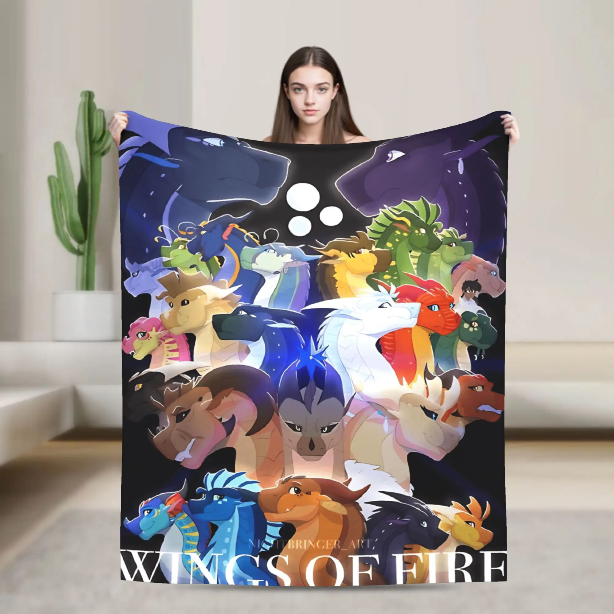 Wings of Fire Warm Soft Blankets  Kids Adult Plush Throw Blanket Comfortable Couch Chair Flannel Bedspread Sofa Bed Cover