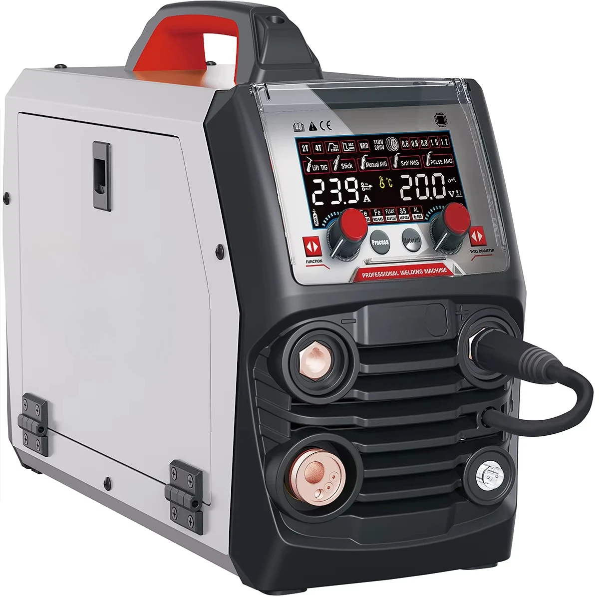 

Сварочный аппарат MIG для алюминия с функциями MMA и Lift TIG (однопульсный)