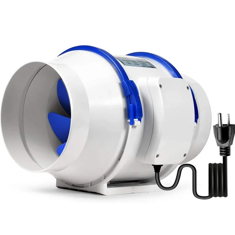 Ducted Blower 6 Inch Inline Ducted Fan Exhaust Booster Fan with Speed Controller