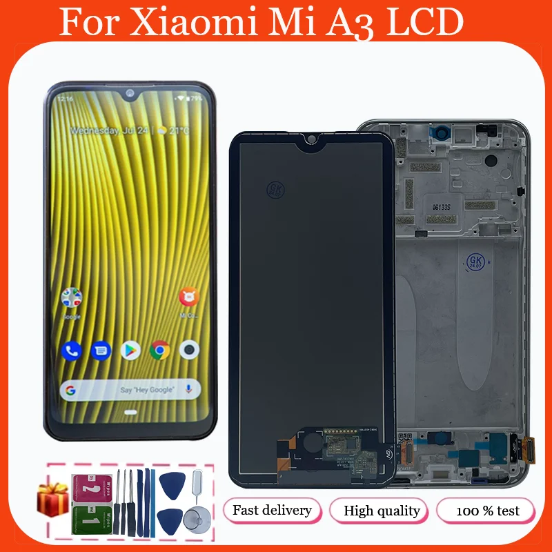 

Tested Display For Xiaomi Mi A3 M1906F9SH M1906F9SI LCD Super AMOLED LCD For CC9E Display Mi A3 Lcd Touch Screen