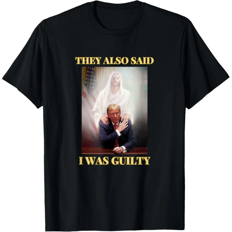 

2024 Donald Trump Not Guilty Jesus Christ Patriot Pray MAGA T-Shirt