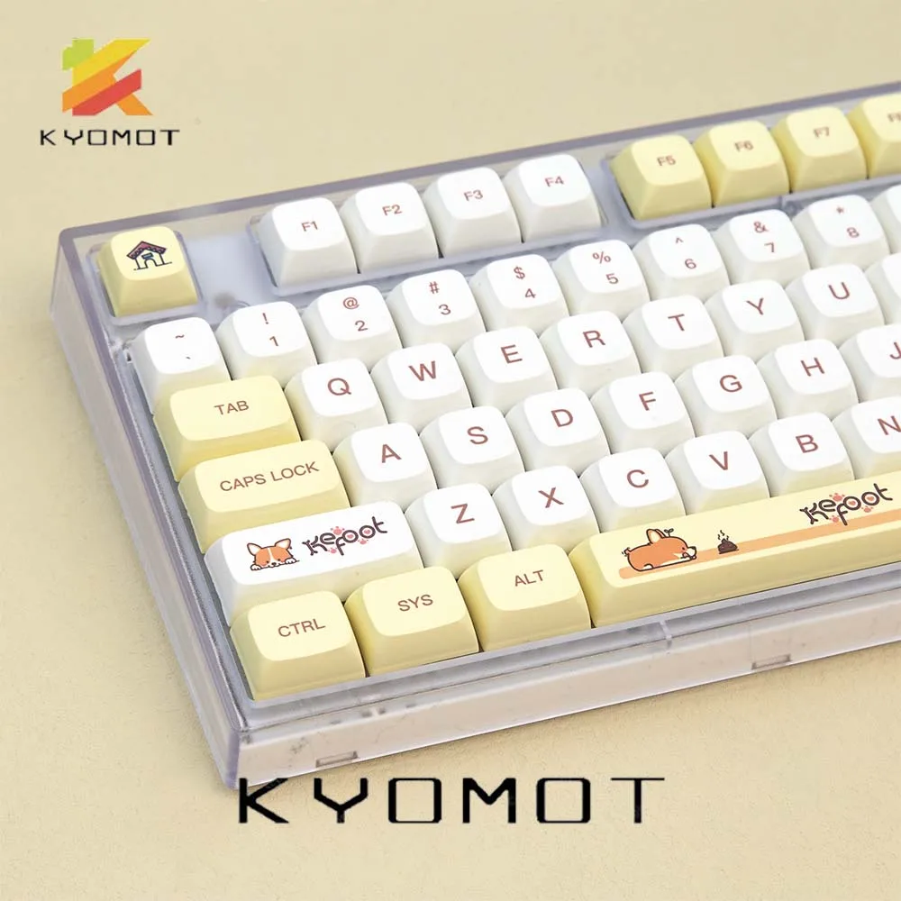 135 toetsen Leuke Corgi Keycap PBT Dye Sublimatie Profiel XDA Keycaps voor Cherry MX Switch DIY Aanpassen Layout Mechanisch Toetsenbord