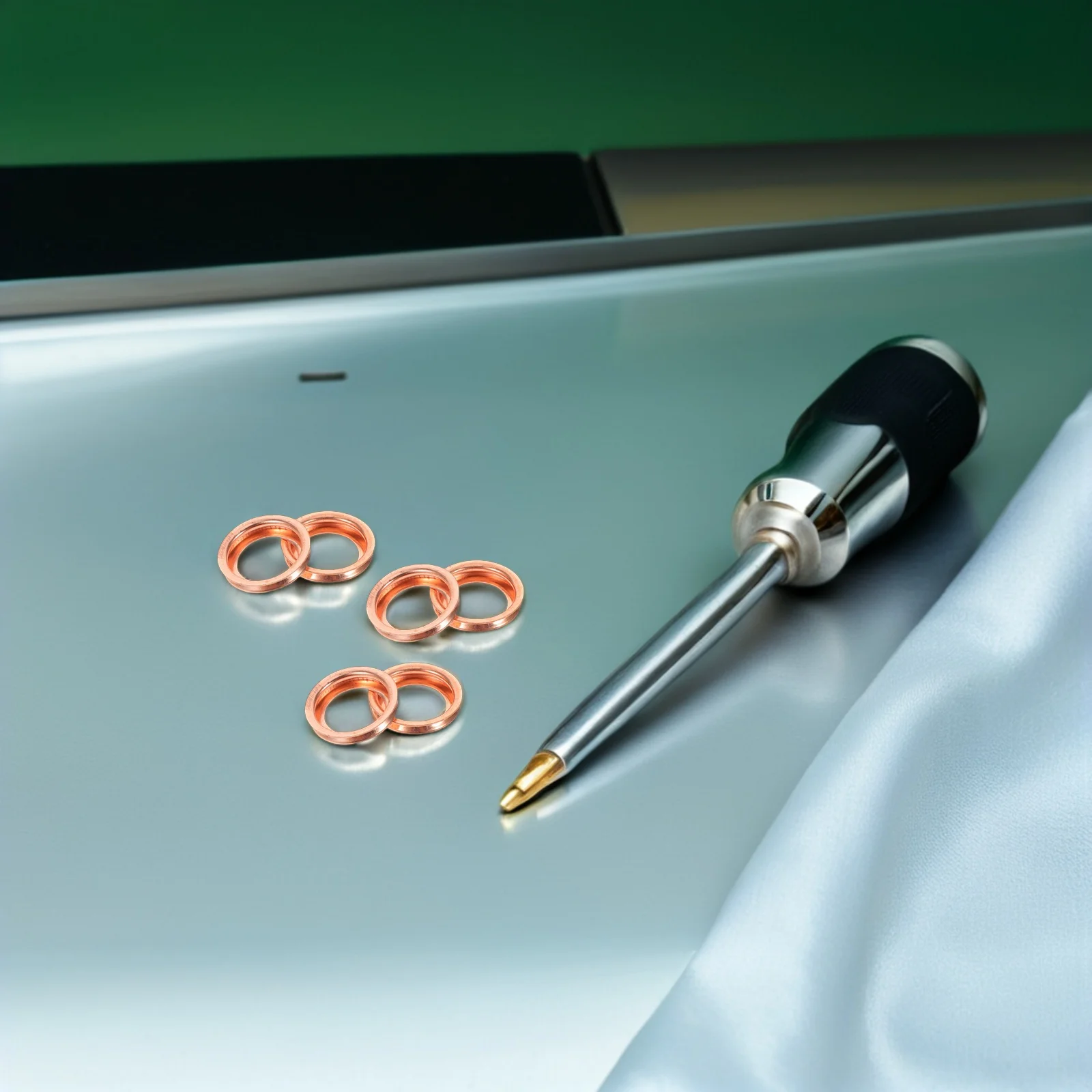 

20Pcs Alloy Oil Drain Plug Washer - Reusable Seal Gasket for Engine Oil Pan Sump Plug Leak-Proof Car Maintenance Repair Kit