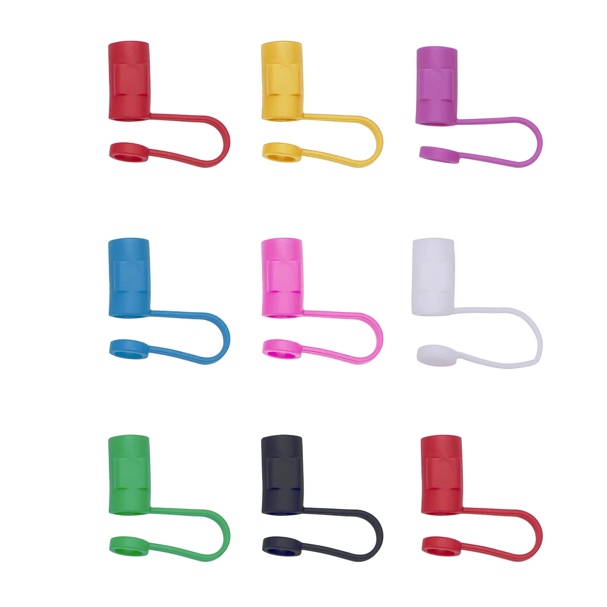 

Wholesale Retail 100 pcs Straw Cap Colorful DIY PVC Cup Plugs Resistant Drinking Decorations Toppers Without Cartoon Mixed Color