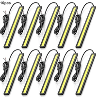 10 pieces Super Bright LED COB Fog Daytime Running Light 17cm Waterproof 12V 6500K Car Light Auto Interior Styling Bar Lamp