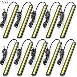 10 pieces Super Bright LED COB Fog Daytime Running Light 17cm Waterproof 12V 6500K Car Light Auto Interior Styling Bar Lamp