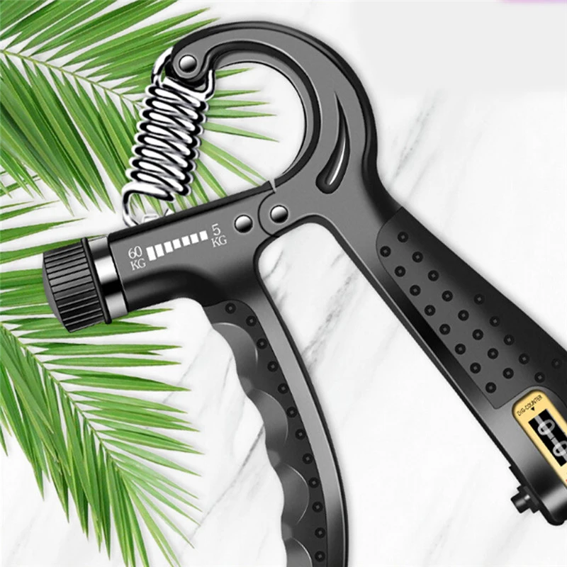 

WorthWhile 5-60Kg Adjustable Fitness Counter Hand Grip Finger Heavy Exerciser Wrist Muscle Recovery Gripper Trainer Strengthener