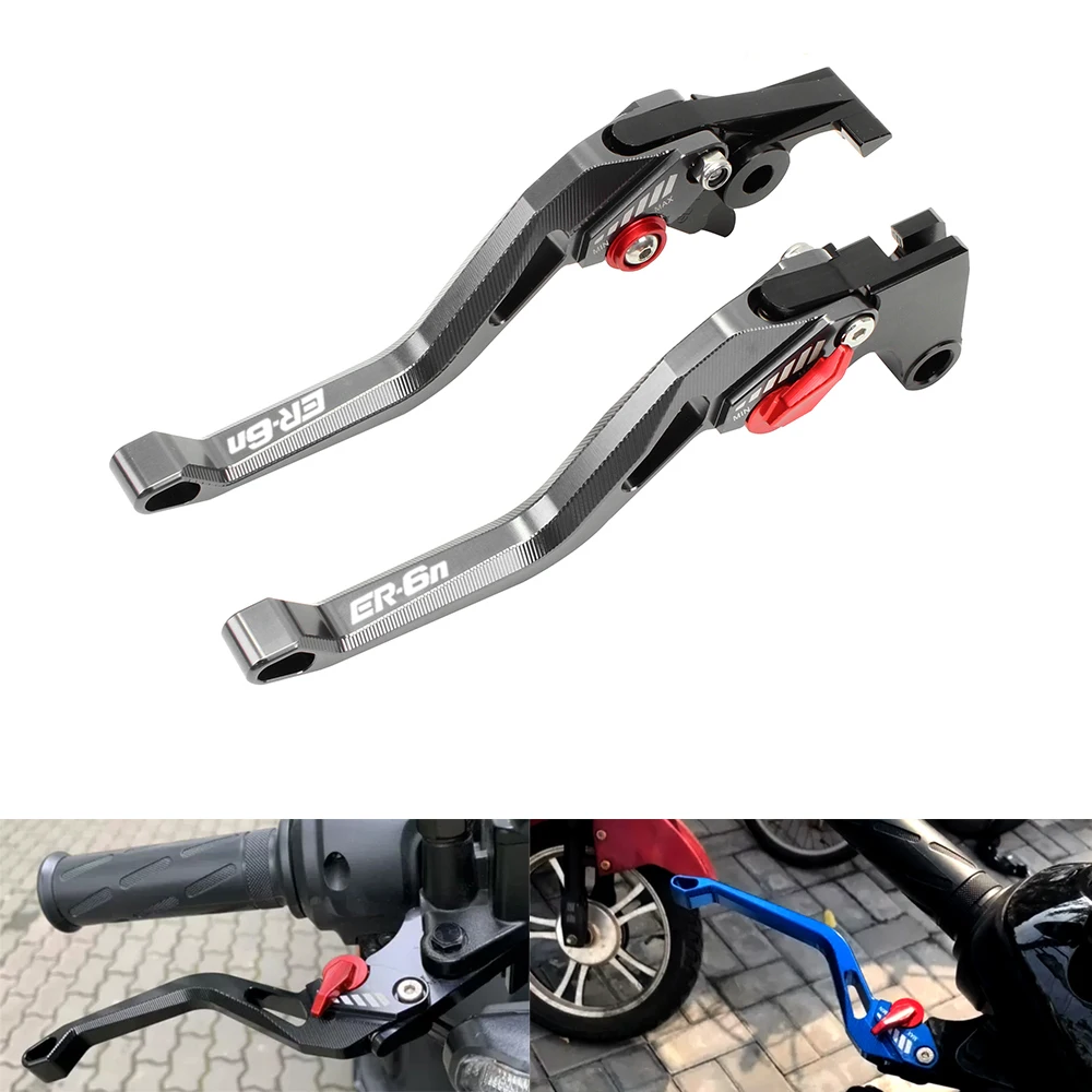 For KAWASAKI ER6N ER-6N ER 6N 2009 2010 2011 2012 2013 2014 2015 2016 Motorcycle Adjustable Brake Clutch Levers Accessories CNC