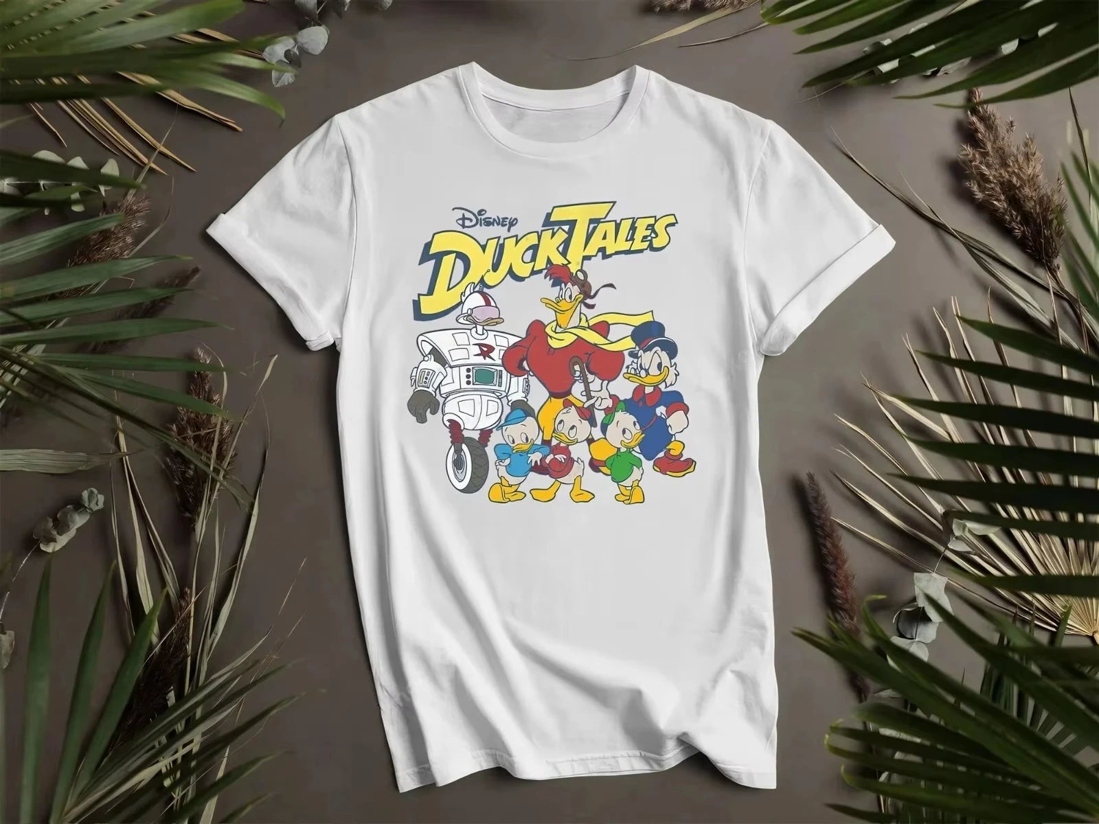

Новая футболка 2026 года с персонажами Disney DuckTales, унисекс, для мужчин и женщин, K181, хлопок, с коротким рукавом, в стиле High Street