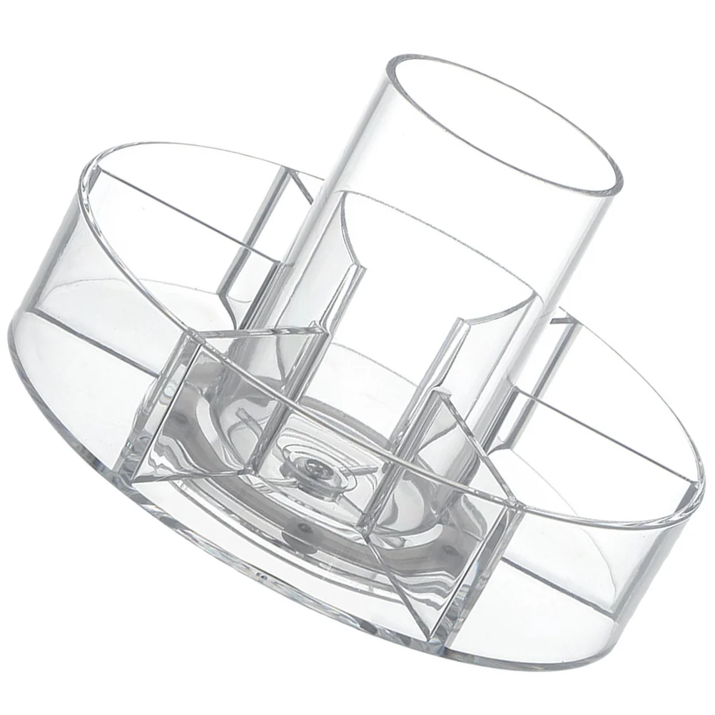 

Organizer Rotating Turntable Tray for Makeup Brushes Skincare Products Spice Storage Cabinet Organizer Solution