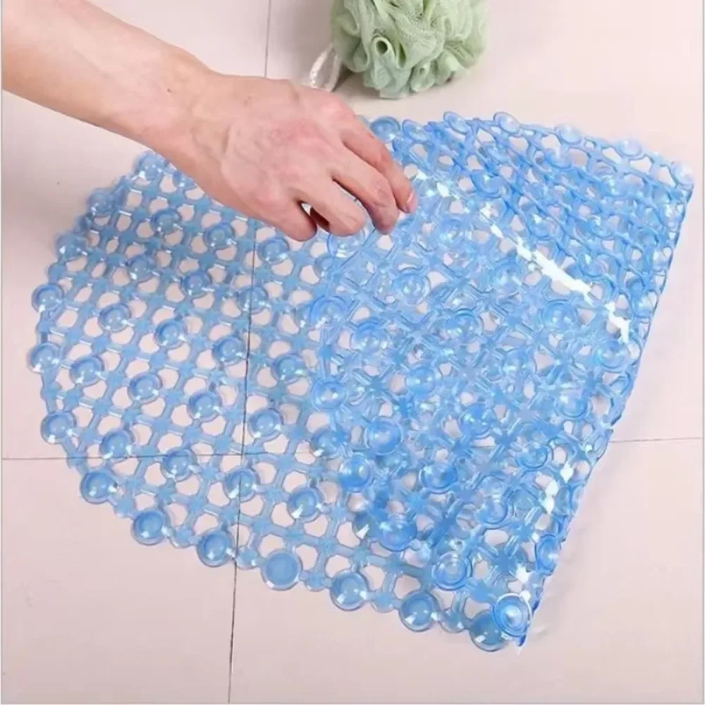 PVC Anti-skid Bath Mats Soft Shower Mat Massage Mat with Suction Cup Non-slip Bathtu Bath Mat Bathroom Accessories