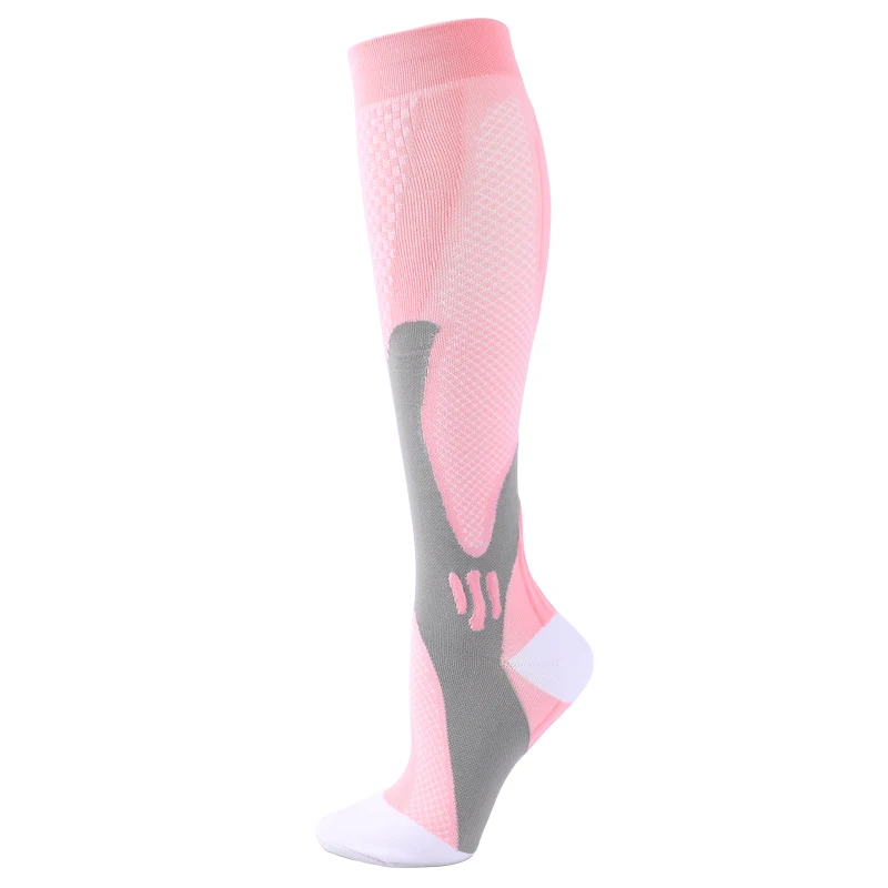 1/3 Paar Kompressionssocken Sportsocken Medizinische Pflegestrümpfe Verhindern Krampfadern Socken Schwangerschaft Stillen Sportlich Fußball – Detail 20