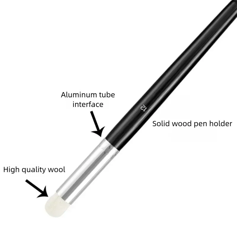 1/3/6pcs Small Dry Brush with Ceramic Gypsum Figures Professional Drybrush Set for Miniature Painting HHBI01