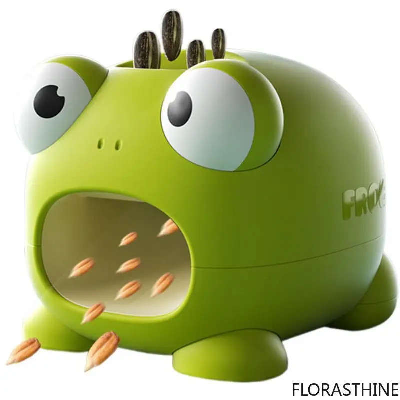 Lazy Man Sunflower Nut Shelling Tool Cute Frog Shape Automatic Seed Sunflower Peeling Machine Electric Melons Seed Peeler