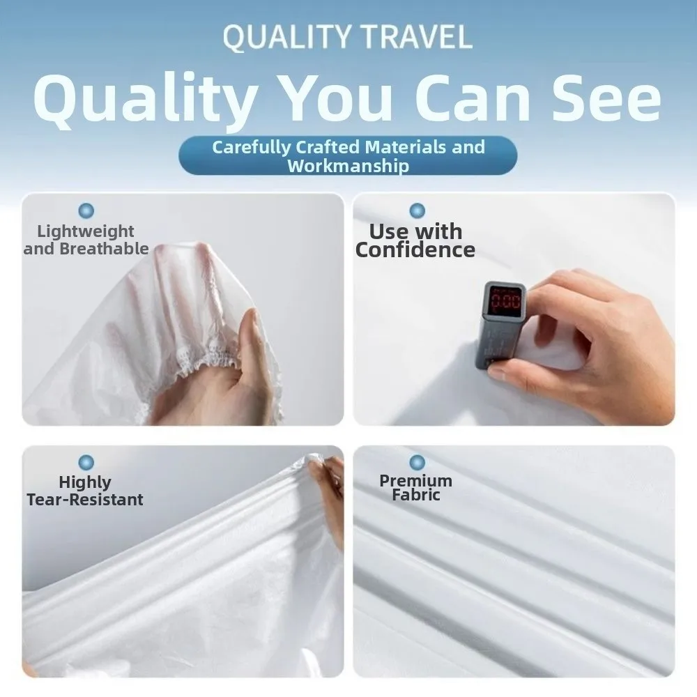 Non Woven Disposable Seat Cover Thickened Lightweight Chair Cover Dirt-proof Breathable Travel Seat Cover Public Transport 4