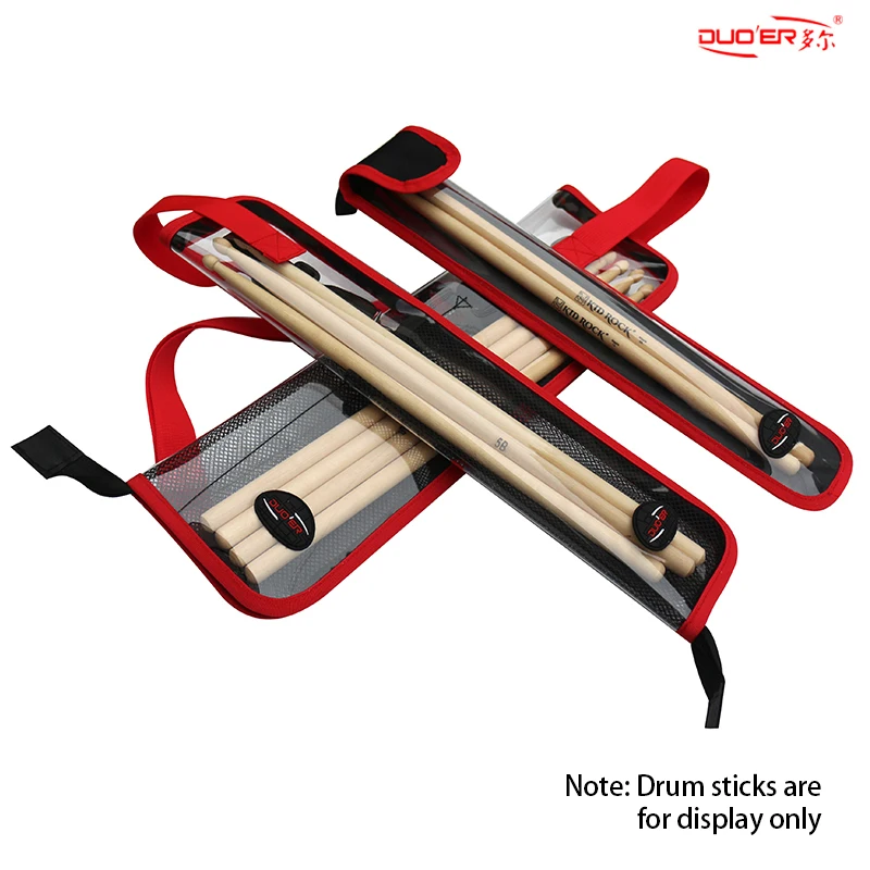 الترويجية اللون شفافة عصا طبل حقيبة رف طبل المطرقة حقيبة مقاوم للماء كتف واحد المحمولة يده 1 زوج 4 زوج Dru