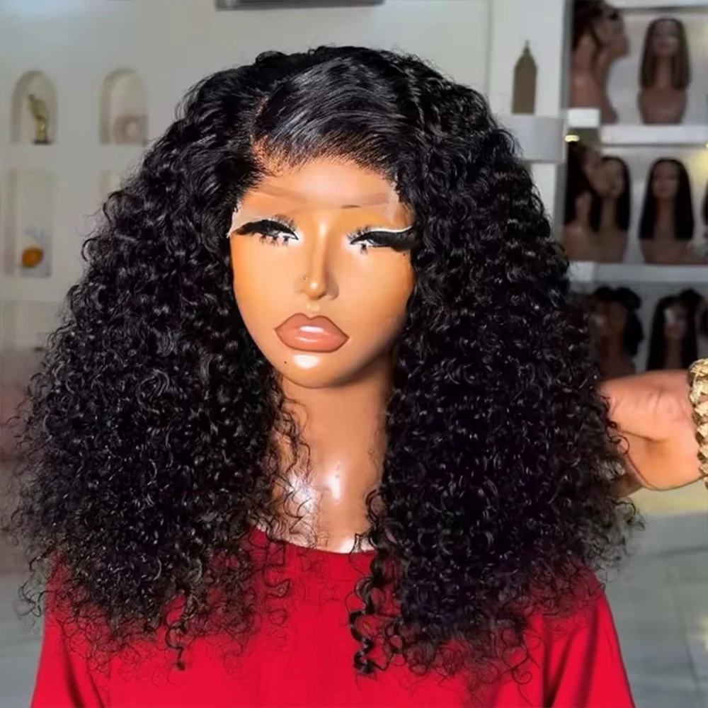 

Парик из 100% натуральных волос, 250 плотности, 14-16 дюймов, 13x4, без клея, кудрявый, для женщин, короткий боб, глубокая водная волна, 13x6 HD кружевной фронтальный парик