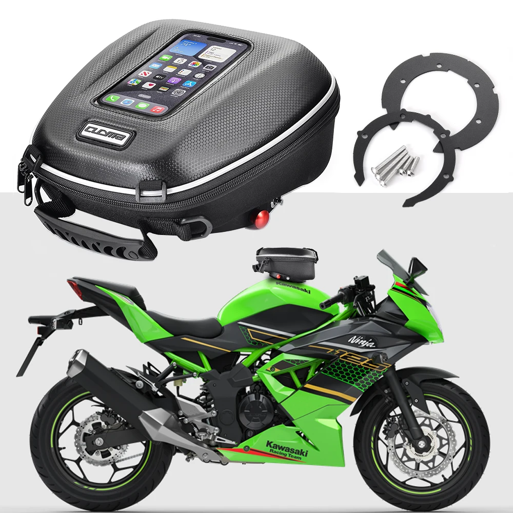 

Сумка-кофр на бак для мотоциклов KAWASAKI Ninja 125, 250, 300, 250R, 250SL, EX300, Ninja125, Ninja250, Ninja300, с быстрым креплением для навигатора