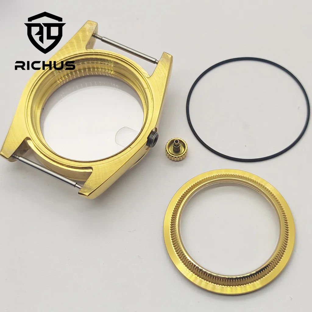 Корпус RICHUS NH35 36 мм 39 мм Корпус часов Сапфировое стекло Подходит для механизма NH35 NH36 ETA2824 PT5000 Miyota8215-DG