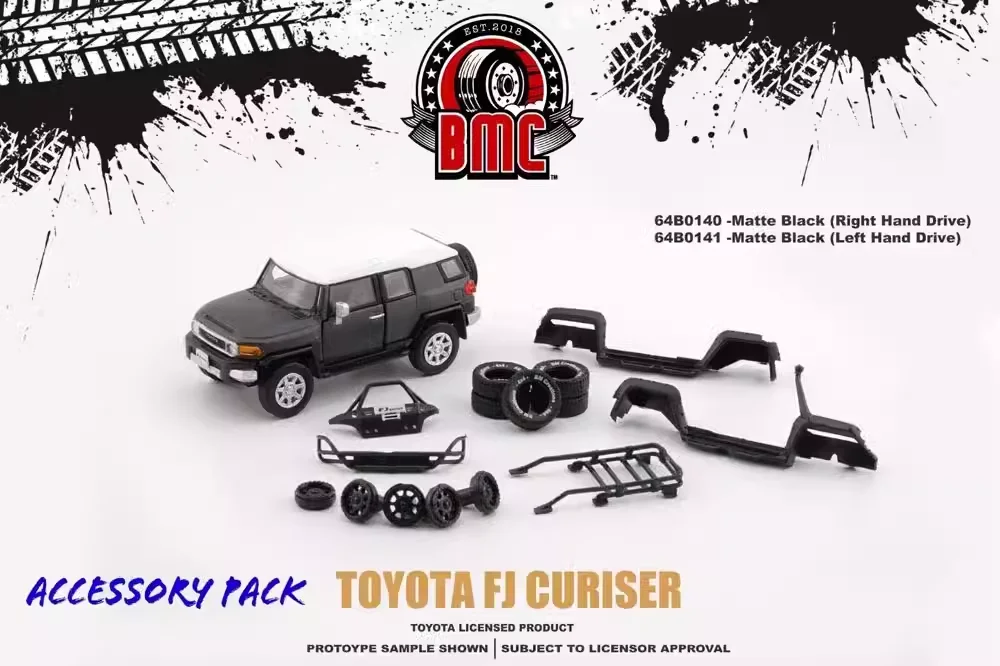 BM 1/64  4 FJ Cruiser alloy car model toy