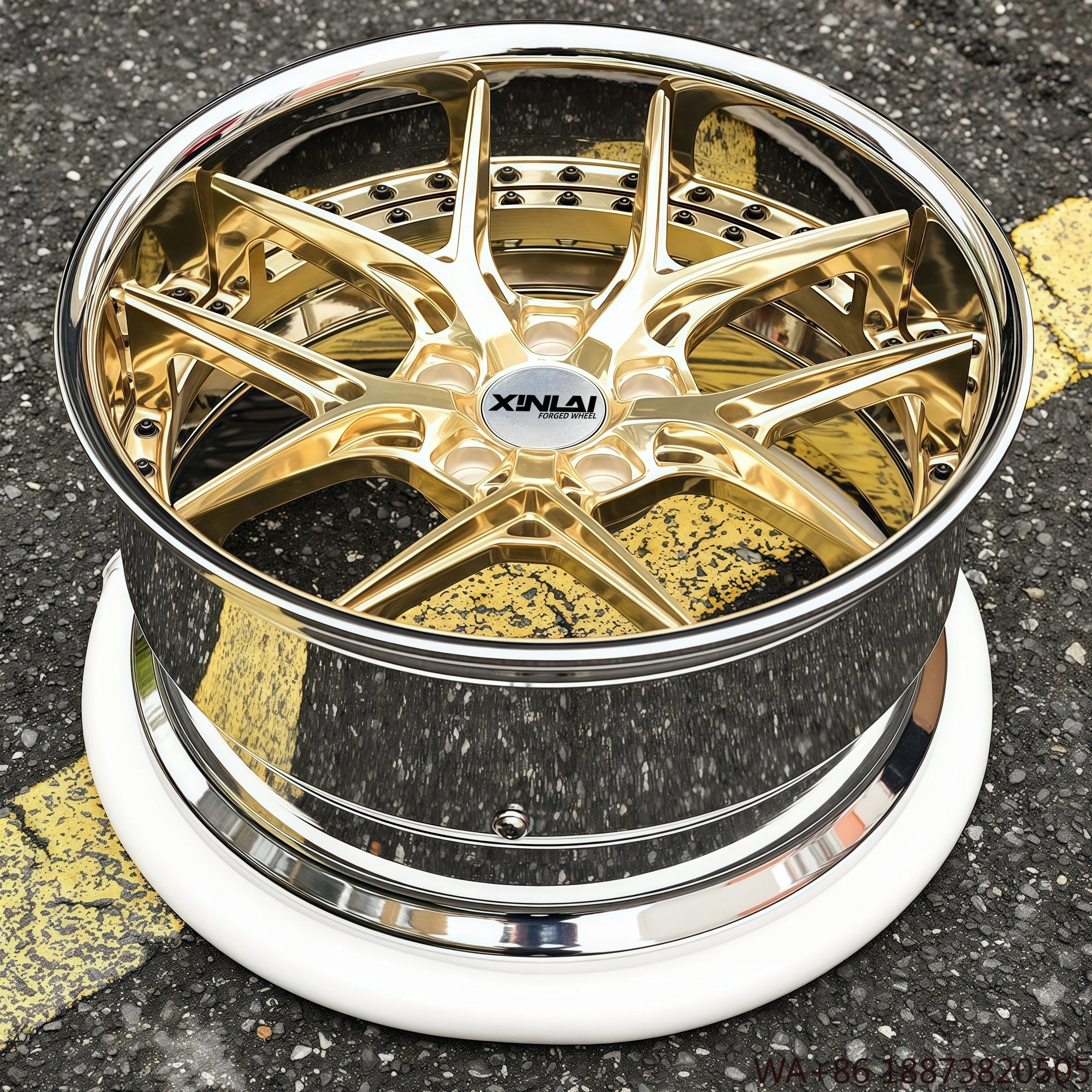 

XL Custom Deep Concave 2 Piece 5*120/114.3 18 19 20 21 22 Inch Passenger Car Aluminum Forged Wheel for Mercedes Benz BMW Porsche