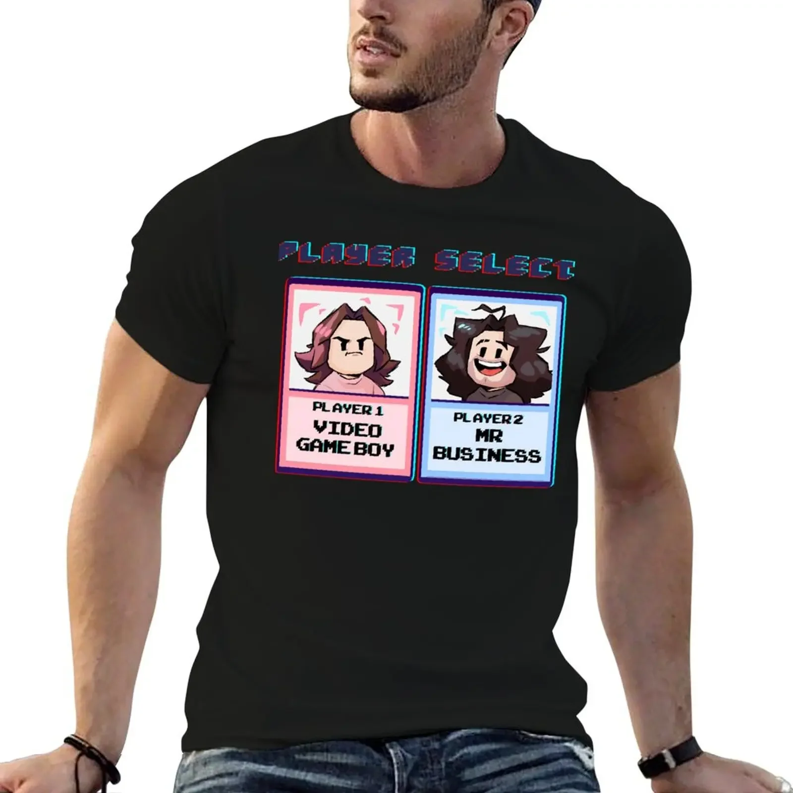 GameGrumps! Player Select! T-Shirt anime clothes graphic tee shirt sublime t shirts for men pack