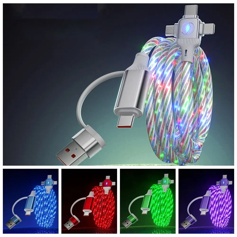 High-Speed PVC Fast Charging Cable 3 In 2 Design Fast Charging USB Type C Charger Cable Multiple USB C Charging Wire Travel