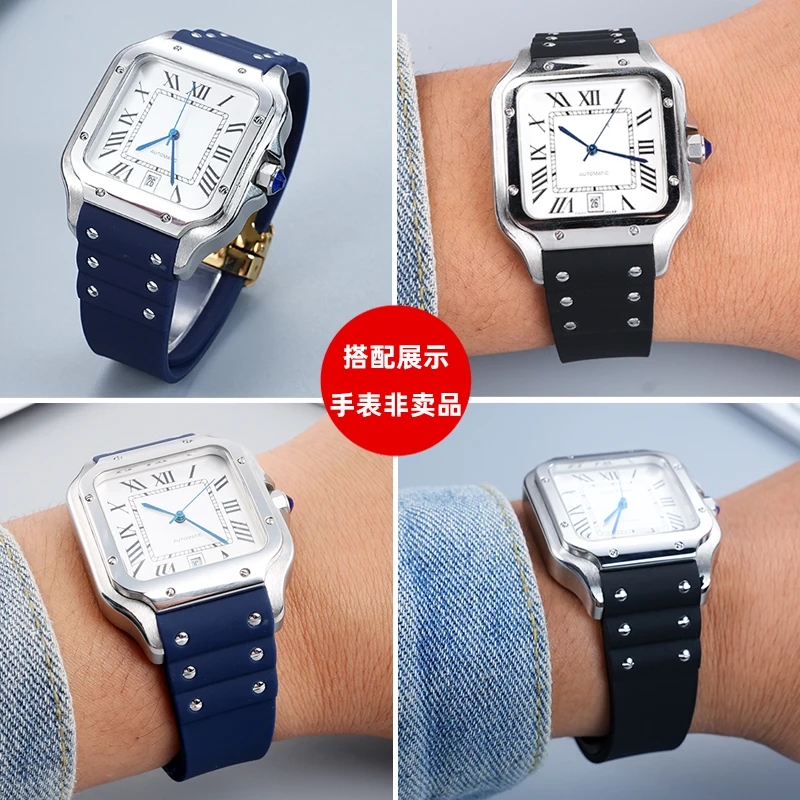 حزام ساعة كارتييه سانتوس 21 مل - مراجعة Cartier Watch Santos وسعره