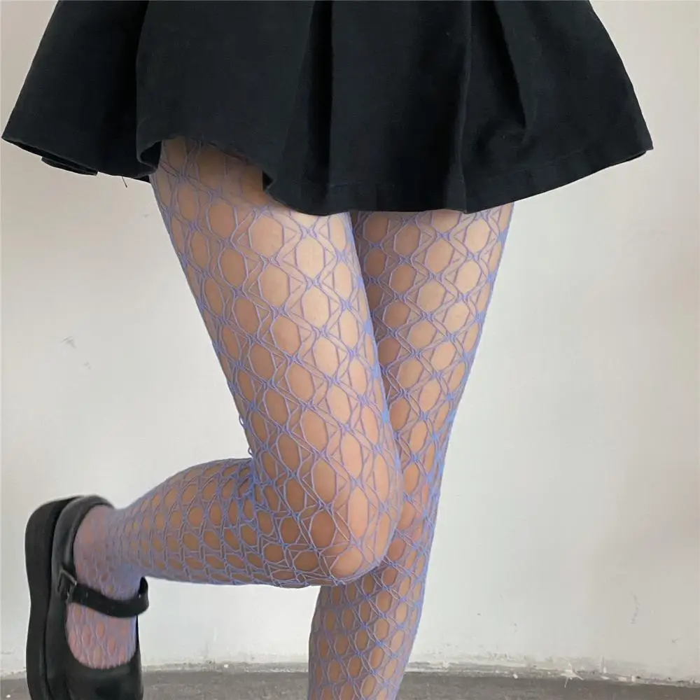 

Ultra-thin Breathable Lolita Nightclub Dress Up Mesh Sexy Hollow Tights Women Pantyhose Fishnet Stockings Grid Stockings