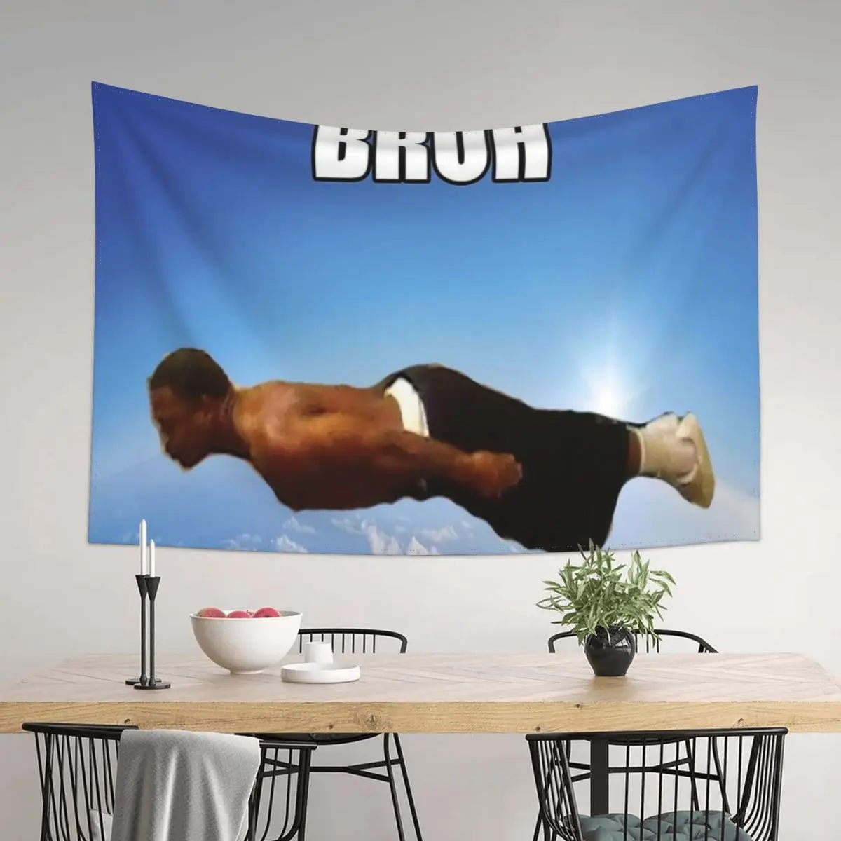 

Bruh Flying Meme Tapestry Bathroom Decor Wall Hanging Decor Aesthetic Room Decors Wall Carpet Tapestry