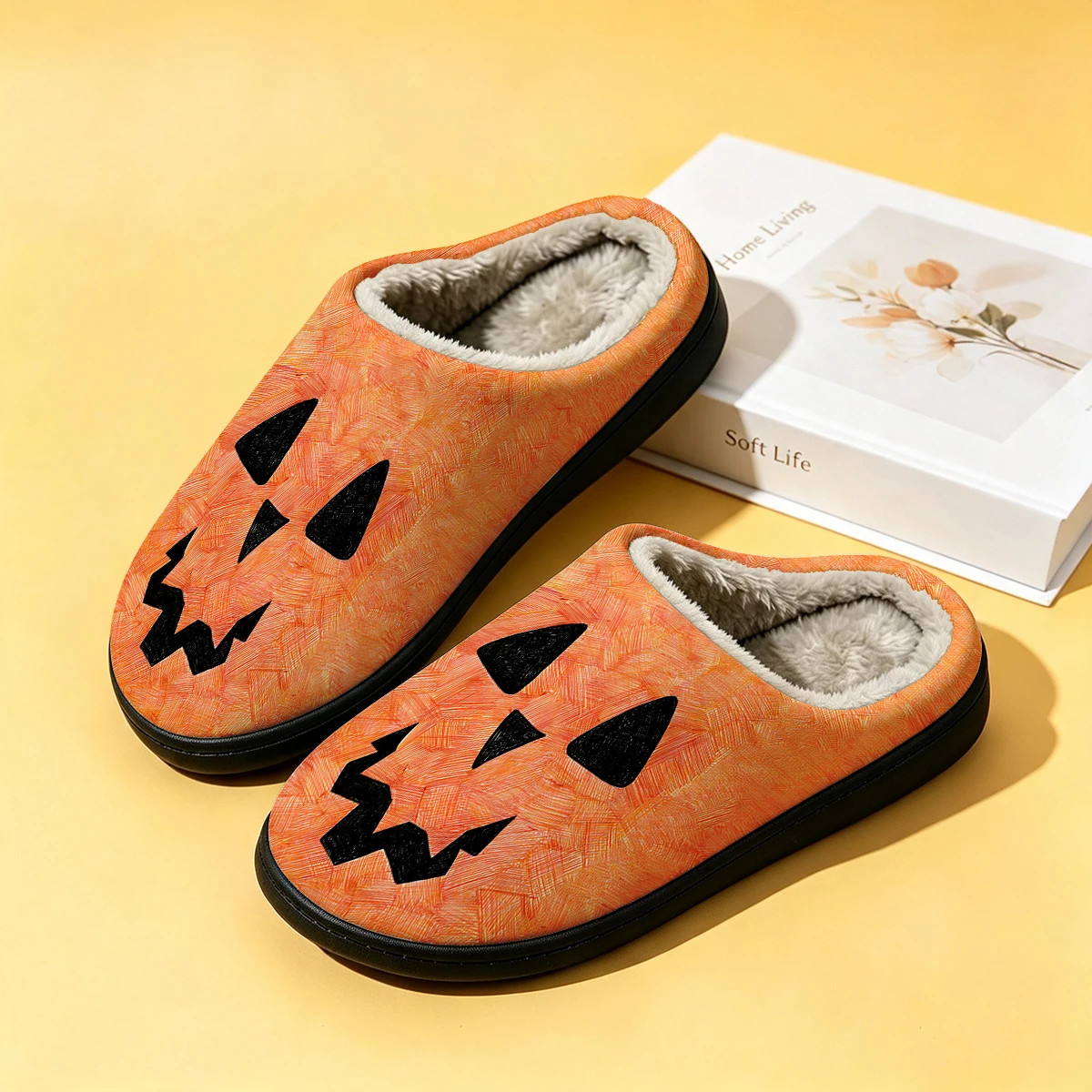 Men Shoes For Winter - Orange Jack Face Women's Winter High-End
