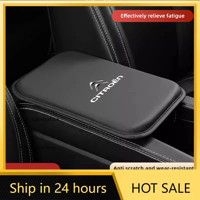 

2026 Hot Car Sticker Car Armrest Box Leather Pad Elbow Cushion Auto Accessories For Citroen C3 C5 C5X C4 e-C4 X e-C3 C-Elysee Be