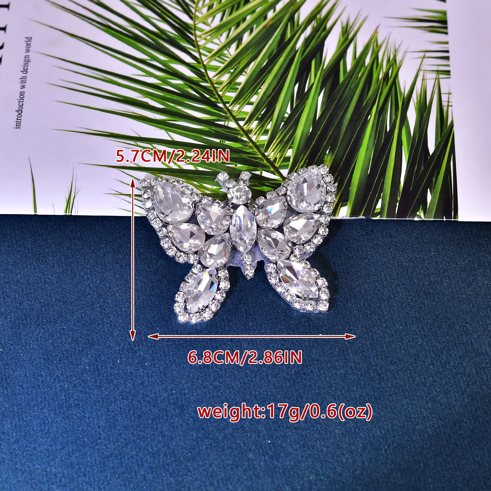 Menjahit Kaca Berlian Imitasi Applique Aksesoris Pakaian Kasual Topi Pernikahan Gaun Dekoratif Patch Bentuk Busur SP75