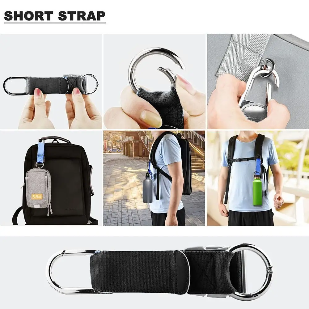 Black Luggage Strap Nylon Fixed Baggage Belt Adjustable Length Travel Accessories Suitcases Handbag Straps Travel Climbing