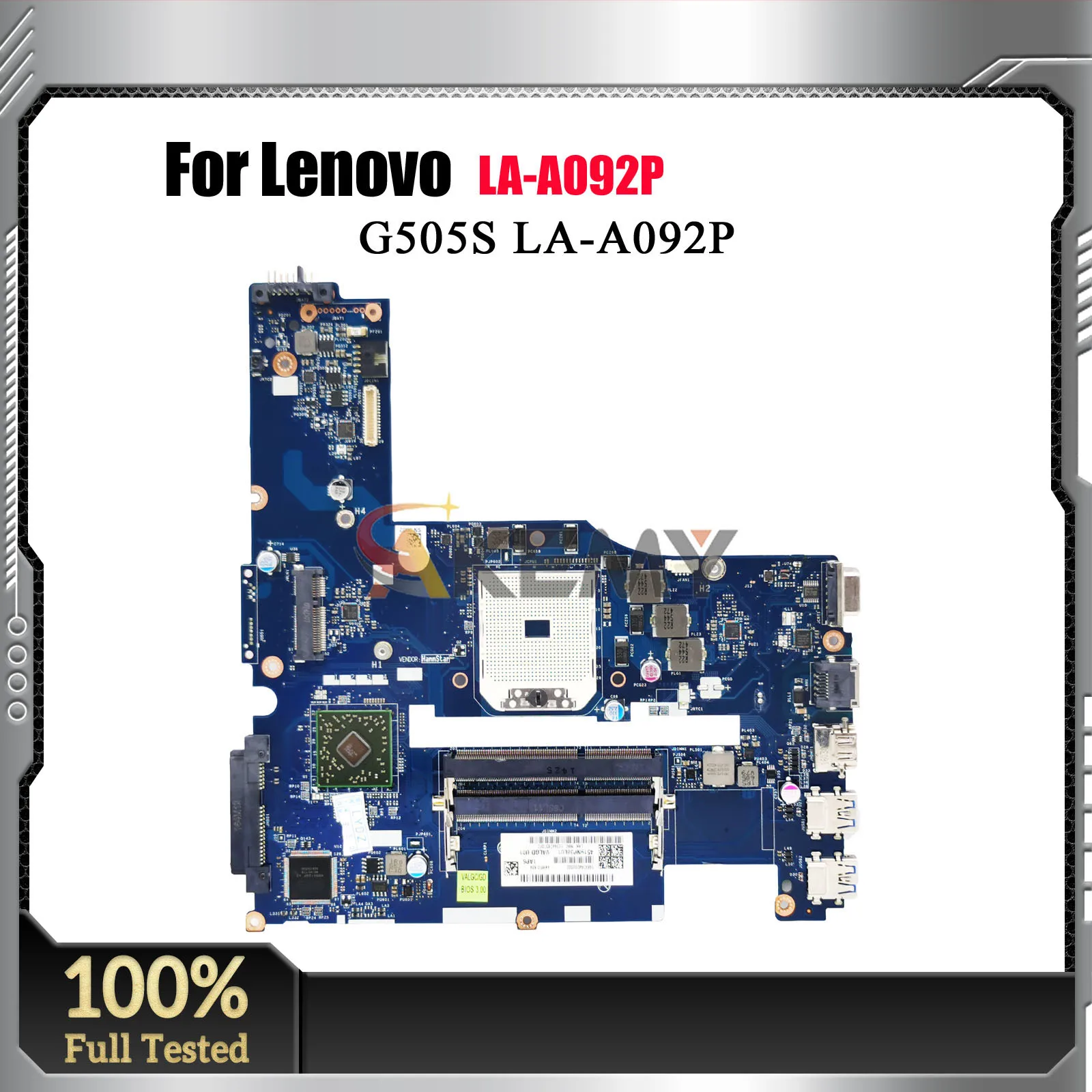 LA-A092P Laptop Motherboard For Lenovo Ideapad G505S G505 with AMD DDR3 Mainboard 100% Tested OK Fast Shipping
