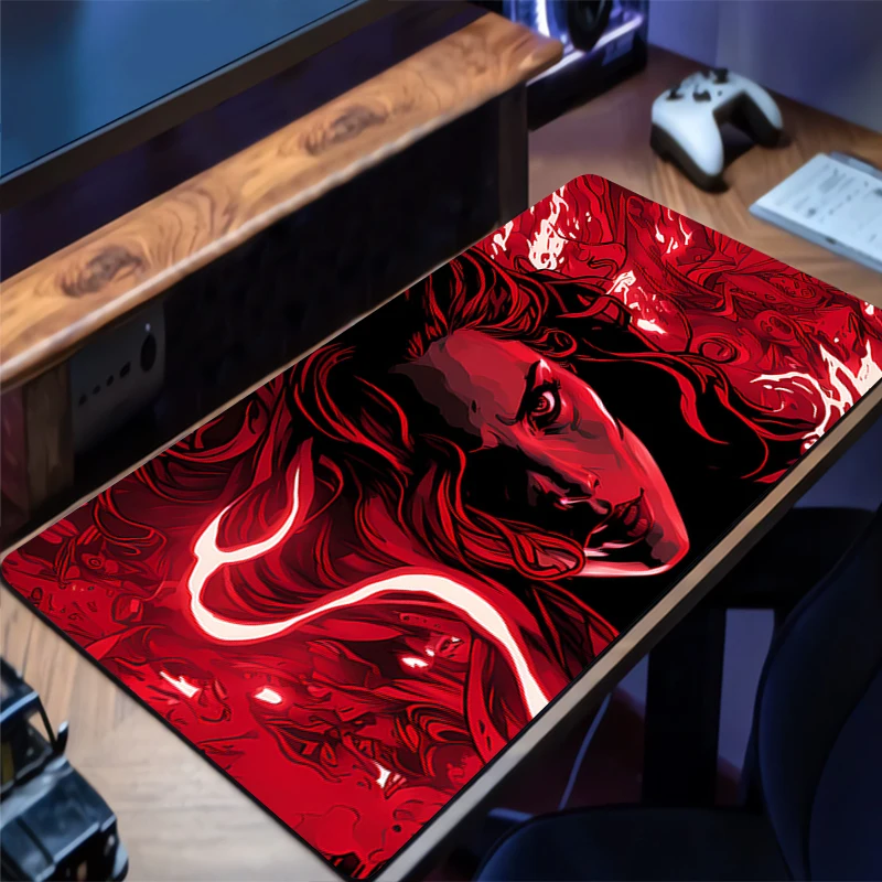 

Mouse Pad M-marvel S-scarlet W-witch Gaming Mousepad Rubber Desk Mat Non-slip Laptop Gamer Desk Accessories Keyboard Pad Carpet
