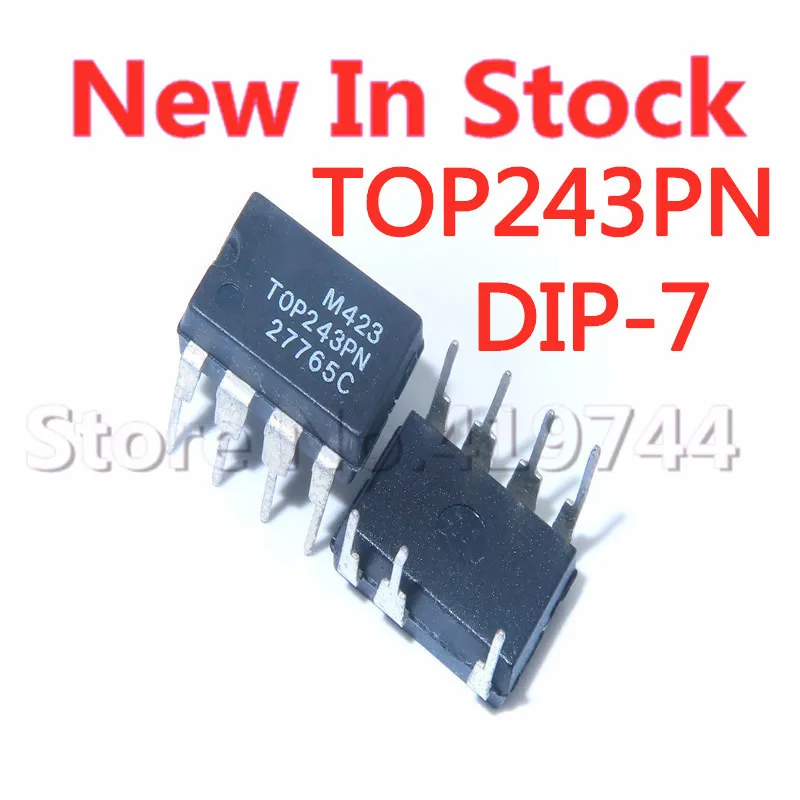 5PCS/LOT TOP243PN TOP243 DIP-7 switching power management chip IC   In Stock NEW original IC