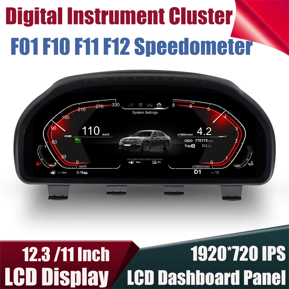 Digital Instrument Cluster Cockpit For BMW 5 6 7 X3 X4 X5 X6 F01 F02 F03 F04 F06 F07 F10 F11 F13 F12 F25 F26 F15 F16 Speedometer