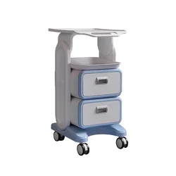 Dental Clinic Cart Medical Cart with Drawer Wheels Laptop Tray and Oral Scanner Cart for Hospital Office