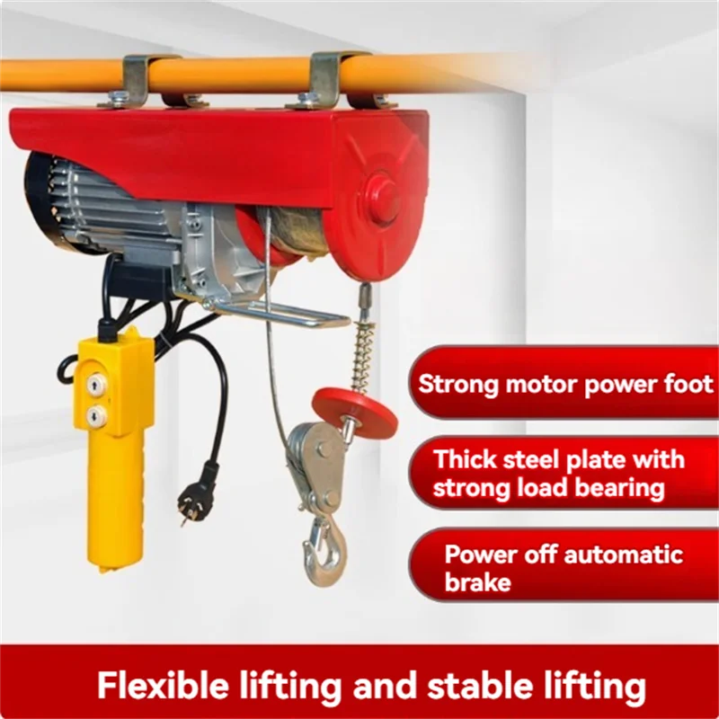 Electric Hoist Lifting Crane Cable Hoist Winch for Boat Car Garage Elevator with Wired/Wireless Remote Control Lifter