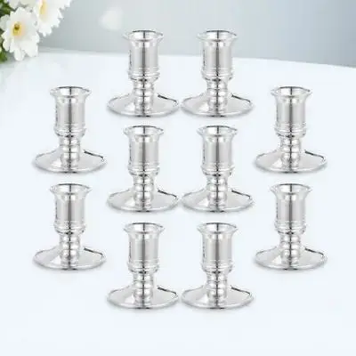 10 قطعة حامل بلاستيكي مستدق حامل لحفلات الزفاف ديكور داخلي سطح المكتب استخدام كوب Tealight
